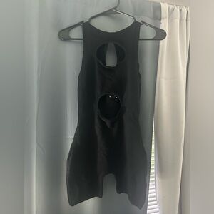 Prettylittlething black knit romper size s